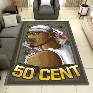 50 Cent Gunshots RugHip Hop Rug