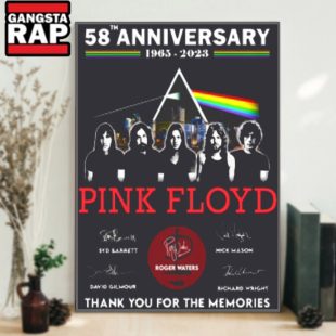 58th-Anniversary-1965-2023-Pink-Floyd-Thank-You-For-The-Memories-Poster-Canvas-Art