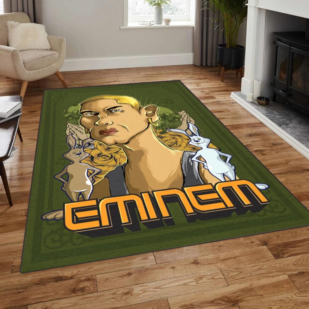 Eminem Slim Shady Rabbits RugHip Hop Rug