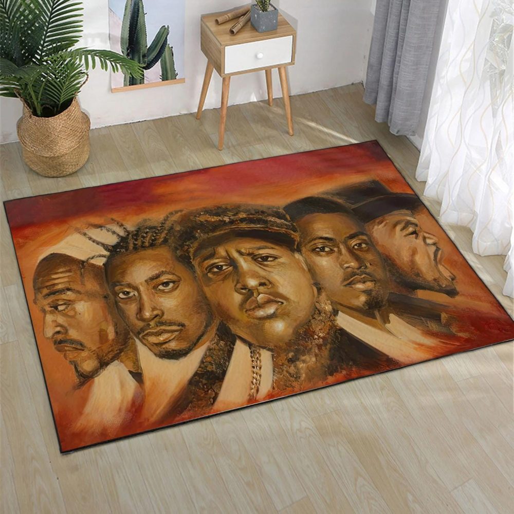 Legends of Rap and Hip Hop 80s Rug