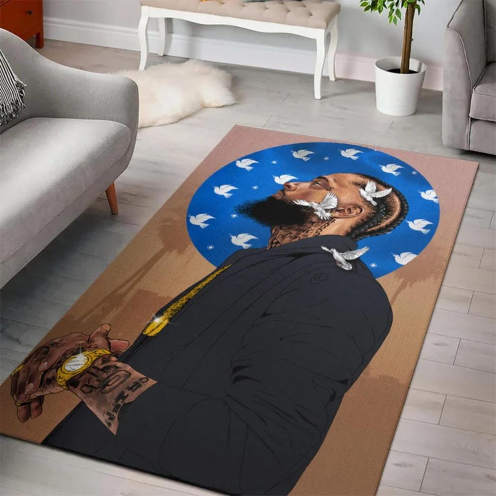 Nipsey Hussle Rest In Peace Rug