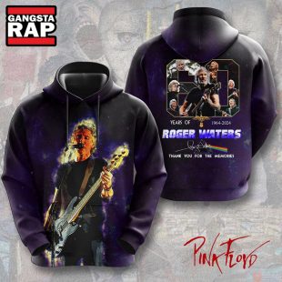 Pink Floyd x Roger Waters 60 Years Of 1964 2024 Thank You For The Memories Signature Hoodie