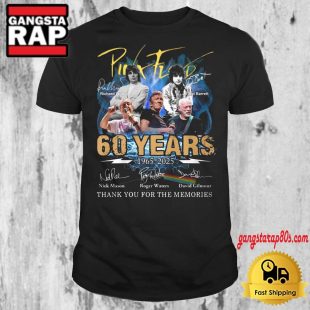 Pink Ployd 60 Years 1965 2025 Thank You For The Memories Signature T Shirt