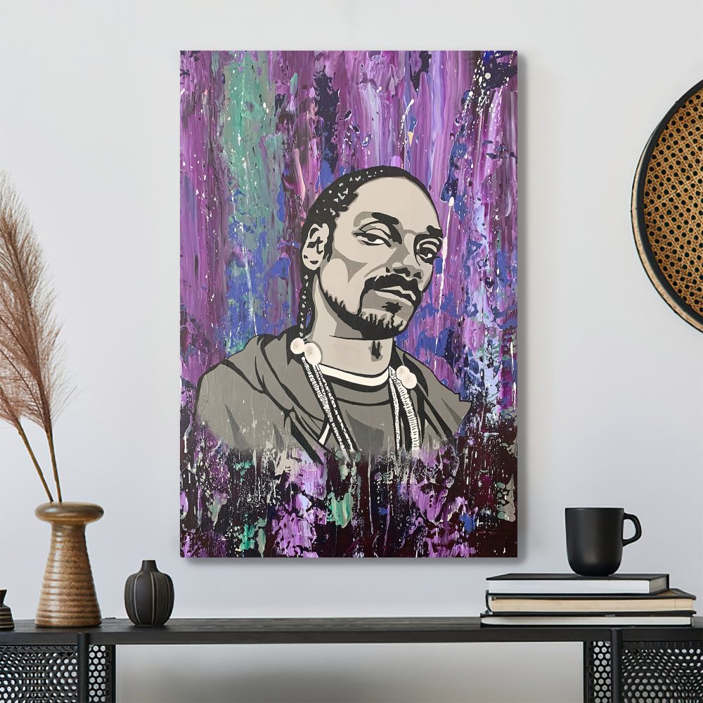 Snoop Dogg 80s Hip Hop Acrylic Artmusic Poster Canvas