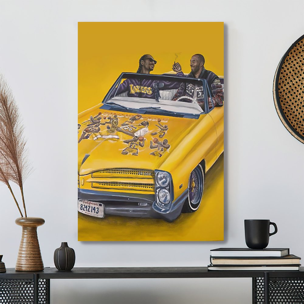 Snoop Dogg And Lakers Highlights Sport Style Canvas