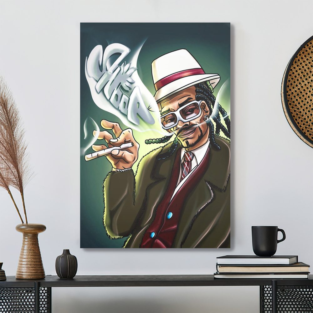 Snoop Dogg Is Smoking Hip Hop 90s Poster Canvas