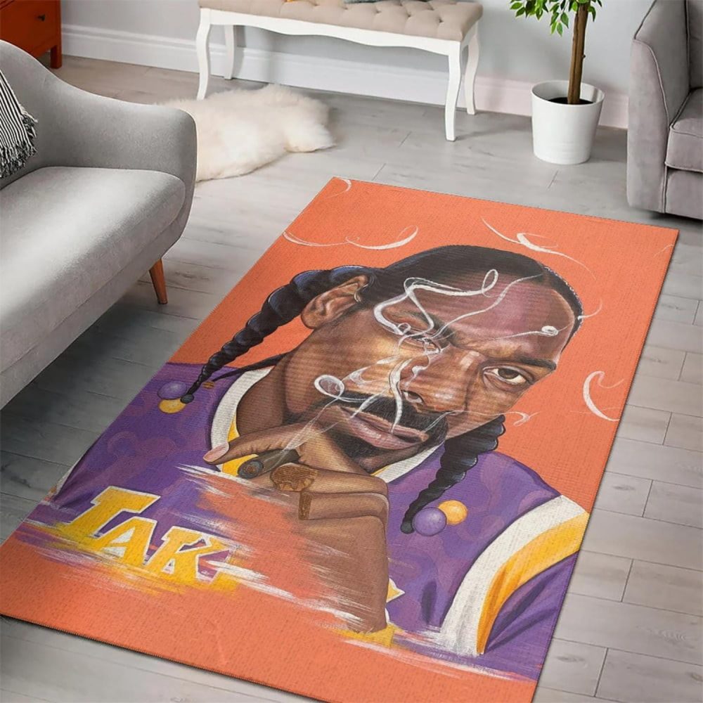 Snoop Doggy Dog Holding A Cigar Rug