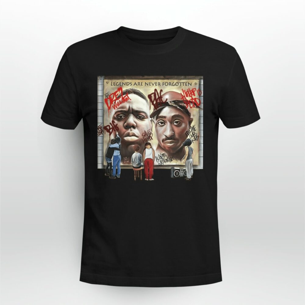 The Notorious B.I.G. And Tupac Shakur Tshirt hrvwf7