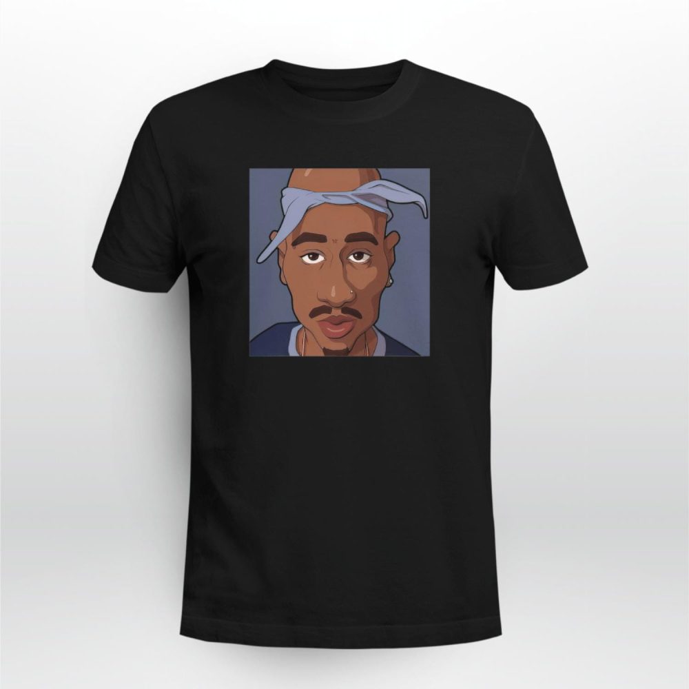 Tupac Shakur Turban Art Tshirt 1