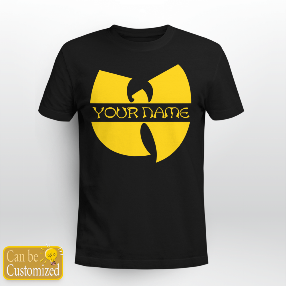 Wu tang Clan Logo Custom Black Tshirt