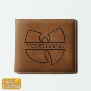 Wu tang Clan Logo Custom Leather Wallet 1