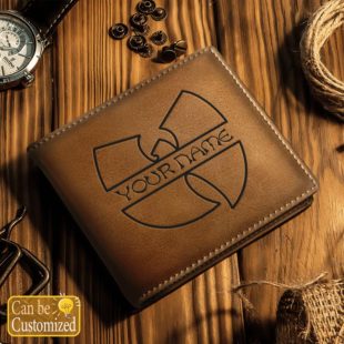 Wu tang Clan Logo Custom Leather Wallet 5