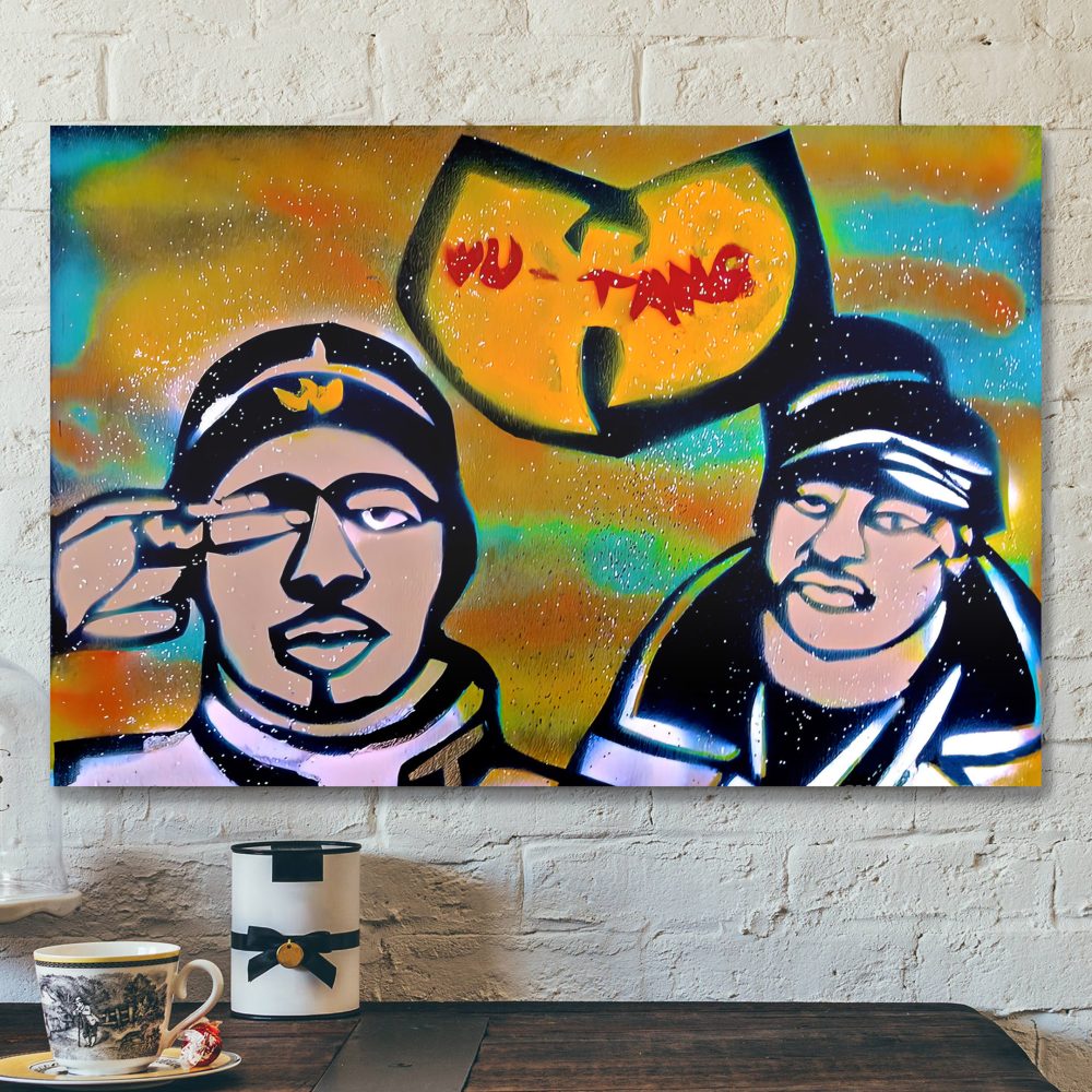 Wu tang Clan Ol Dirty Bastard and Ghostface Killah Fine Arts Poster Canvas e1716947907133