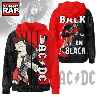 ACDC Back In Black Hoodie ACDC Band 2024 Shirt