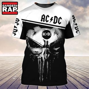 ACDC Rock Band Spencial Skull 2024 T Shirt