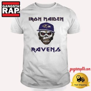 Baltimore Ravens Iron Maiden Football Music T Shirt