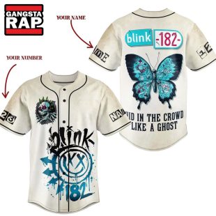 Blink 182 Music Hid In The Crowd Like A Ghost Custom Baseball Jersey Shirt