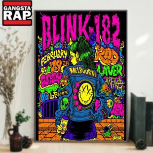 Blink 182 Rod Laver ArenaMelbourne Australia Poster Canvas Art