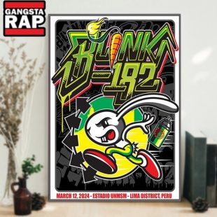 Blink 182 Tour 2024 Estadio UNMSM Poster Canvas