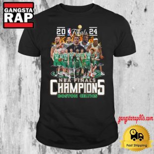 Boston Celtics 2024 NBA Finals Champions Signature Team T Shirt