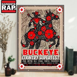 Buckeye Country Superfest June 22 23 2024 Ohio Stadium Columbus OH Poster Canvas Art