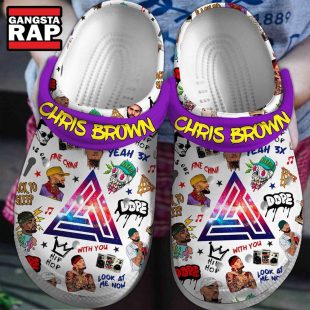 Chris Brown 2024 Tour With You Crocs Clogs Fans Gift
