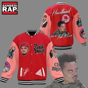 Chris Brown Heartbreak On A Full Moon Music Fans Gift Baseball Jacket Torunstyle