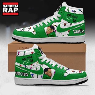 Chris Brown The 1111 Tour 2024 Air Jordan 1 Hightop Shoes