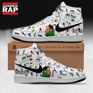 Chris Brown The 1111 Tour Air Jordan 1 Hightop Shoes