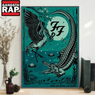 Foo Fighters 2024 New Orleans Fair Grounds New Orleans LA Poster Canvas Art