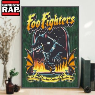 Foo Fighters June 22 2024 Tour London Stadium London Uk Poster Canvas Art