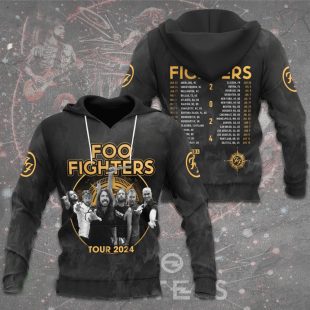 Foo Fighters Music Band Tour 2024 Fan Gift Hoodie