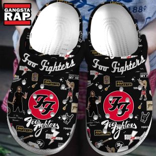 Foo Fighters Music Band Tour Crocs Crocband Clogs Shoes