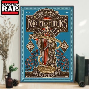 Foo Fighters Show At Emirates Old Trafford On June 2024 Poster Canvas Art