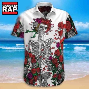 Grateful Dead Skull And Roses 2024 Summer Hawaiian Shirt Grateful Dead Hawaiian Shirt