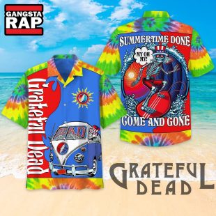 Grateful Dead Summertime Done Come And Gone Hawaiian Shirt Grateful Dead Hawaiian Shirt