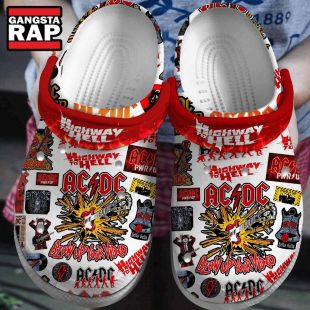 Highway To Hell ACDC Blow Up Your Video Crocs Clog ACDC Rock Band Crocs