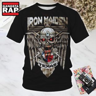 Iron Maiden Band Texas T Shirt 1