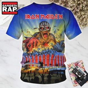 Iron Maiden Medium Tour Los Angeles 3D Shirt 1