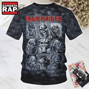 Iron Maiden Rock Band All Eddies II 3D T Shirt 1