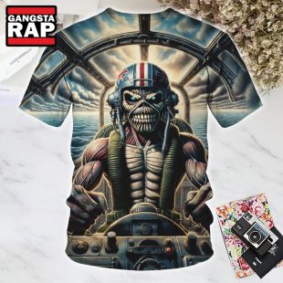 Iron Maiden Spandex Material Skull Tee Vintage 1