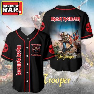 Iron Maiden The Trooper Custom Baseball Jersey Iron Maiden Jersey Shirt