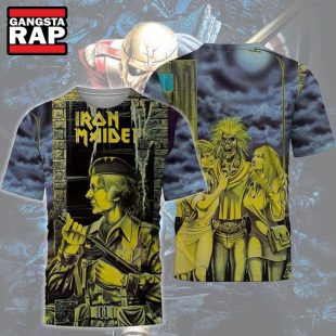 Iron Maiden Women In Uniform 1980 12 Thatcher Cover 3D T Shirt