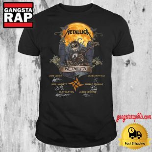 Jack Skellington Collab Metallica Signature Halloween T Shirt