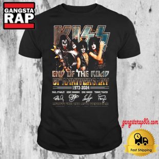Kiss Band End Of The Road 51st Anniversary Signature T Shirt