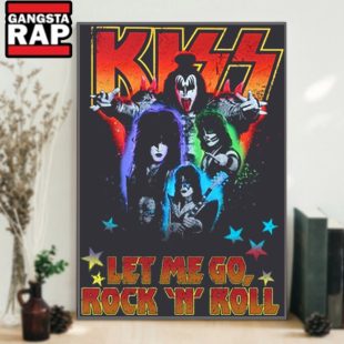 Kiss Band Let Me Go Rock N Roll Poster Canvas Art