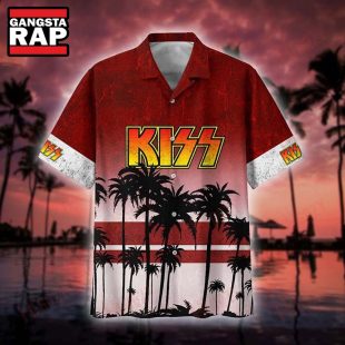 Kiss Band Palm Tree 2024 Summer Hawaiian Shirt