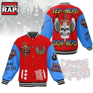 Lynyrd Skynyrd Leh Nerd Skin Nerd Baseball Jacket Music Fan Gift