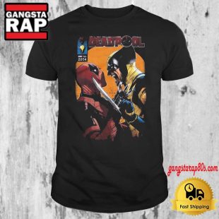 Marvel Deadpool Wolverine Face Off Comic 2024 T Shirt