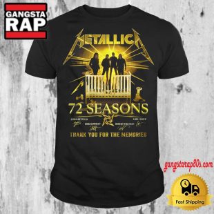 Metallica 72 Seasons Thank You For The Memories Signature T Shirt